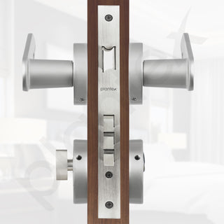 Plantex Main Door Lock/Mortise Lock for Door with 3 Years of Warranty - Robust Door Lock for Home with Brass Lock Body & Cylinder (Satin Finish)