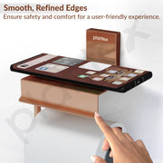 Plantex 304 Grade Stainless Steel Stylish and Durable Toilet Paper Stand/Bathroom Tissue Paper Holder with Mobile Stand/Bathroom Accessories (Crystal,PVD Rose Gold)