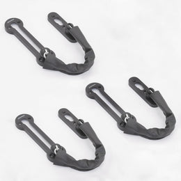 Plantex Door Chain Lock for Main Door/Door Safety Chain/Door Chain Latch/Door Lock for Kids Safety/Chain Lock for Door with Rubber Grip - Pack of 3 (Matt Grey)