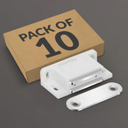 Plantex Door Catcher/Door Magnet for Cabinet/Cupboard/Wardrobe/Door Closer Magnet for Home/Office - Pack of 10 (White)