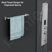 Plantex Aluminum Dual Towel Rod/Towel Rack for Bathroom/Towel Bar/Hanger/Stand/Bathroom Accessories (24 Inch - Chrome Finish)