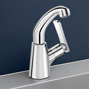 Plantex Pure Brass High Neck Pillar Cock Water Tap with Teflon Tape/360 Degree Swivel Spout/Single Lever Tabletop Basin Sink Cock - (3503, Chrome)