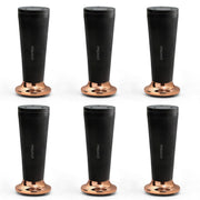 Plantex 6 Inch Sofa Leg for Bed Furniture/Aluminium Sofa Leg for Table/Support Legs/Furniture Leg - Pair of 3 (6 Piece) (DTS-87, Black & Rose Gold)