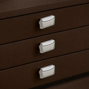 Plantex Drawer Kadi/3 Inch Chest Handle for Drawer/Rectangular Cabinet Kadi/Pull-Push Kadi for Home/Office Drawer - Pack of 3 (DTK-295, Satin White & Chrome)