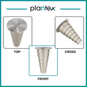 Plantex Heavy Duty Stainless Steel 4 inch Sofa Leg/Bed Furniture Leg Pair for Home/Furniture Sofa Legs for Table/Sofa Support Legs/Sofa Furniture Leg (Chrome Finish) Set of 10 Pcs