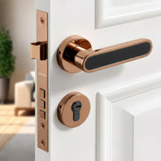 Plantex Door Lock Set with Keys/Mortise Door Lock for Home/Office/Hotel - Pack of 1 (OHMH-21, PVD Rose Gold & Black)