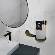 Plantex Smero Pure Brass Tooth Brush Holder/Tumbler Holder/Toothpaste Holder/Bathroom Accessories - Contrive (Rich Antique)