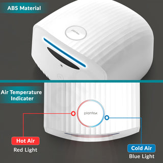 Plantex Hand Dryer Automatic /1200W Small Hand Dryer Machine/Hand Wash Air Dryer for Bathroom/Office/Hotel/Commercial Use (White)