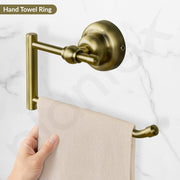 Plantex 304 Grade Stainless Steel Napkin Hanger for Wash Basin/Towel Holder for Bathroom/Towel Ring/Bathroom Accessories - Skyllo (Antique)