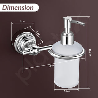 Plantex 304 Grade Stainless Steel Handwash Holder/Wall Mounted Dispenser/Bathroom Accessories - Skyllo (Chrome)