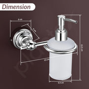 Plantex 304 Grade Stainless Steel Handwash Holder/Wall Mounted Dispenser/Bathroom Accessories - Skyllo (Chrome)