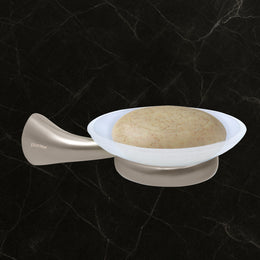 Plantex Smero Pure Brass Soap Holder for Bathroom and Kitchen/Soap Stand/Soap Dish/Soap Case/Bathroom Accessories - Effect (Satin Matt)