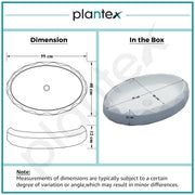 Plantex Table Top Wash Basin For Bathroom/Designer Ceramic Basin/Countertop Vessel Sink Basin - Indo-European Collection (24x 16 x 5 Inch)