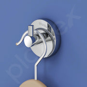 Plantex Smero Pure Brass Made Hooks for Hanging Clothes and Towel in Bathroom/Robe Hook/Hanger for Living Room - Circle (Chrome)
