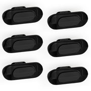 Plantex Knobs for Drawer/Drawer Knobs/Oval Knob for Cabinets/Drawer Handle/Pull-Push Knob for Kitchen/Bedroom Drawers - Pack of 6 (SH-432, DC-Black & Z-Black)