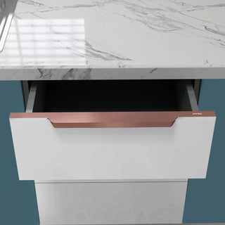 Plantex Profile Handle for Kitchen Cabinet/18 Inch Alluminium Drawer Profile Handle/Wardrobe Pull Handle for Home/Office/Hotel - Pack of 5 (Rose Gold)