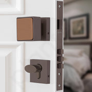 Plantex Heavy Duty Door Lock/Main Door Lock Handle/Handle Set for Home/Office/Door Accessories - (PT-011, Satin Black & Rose Gold)