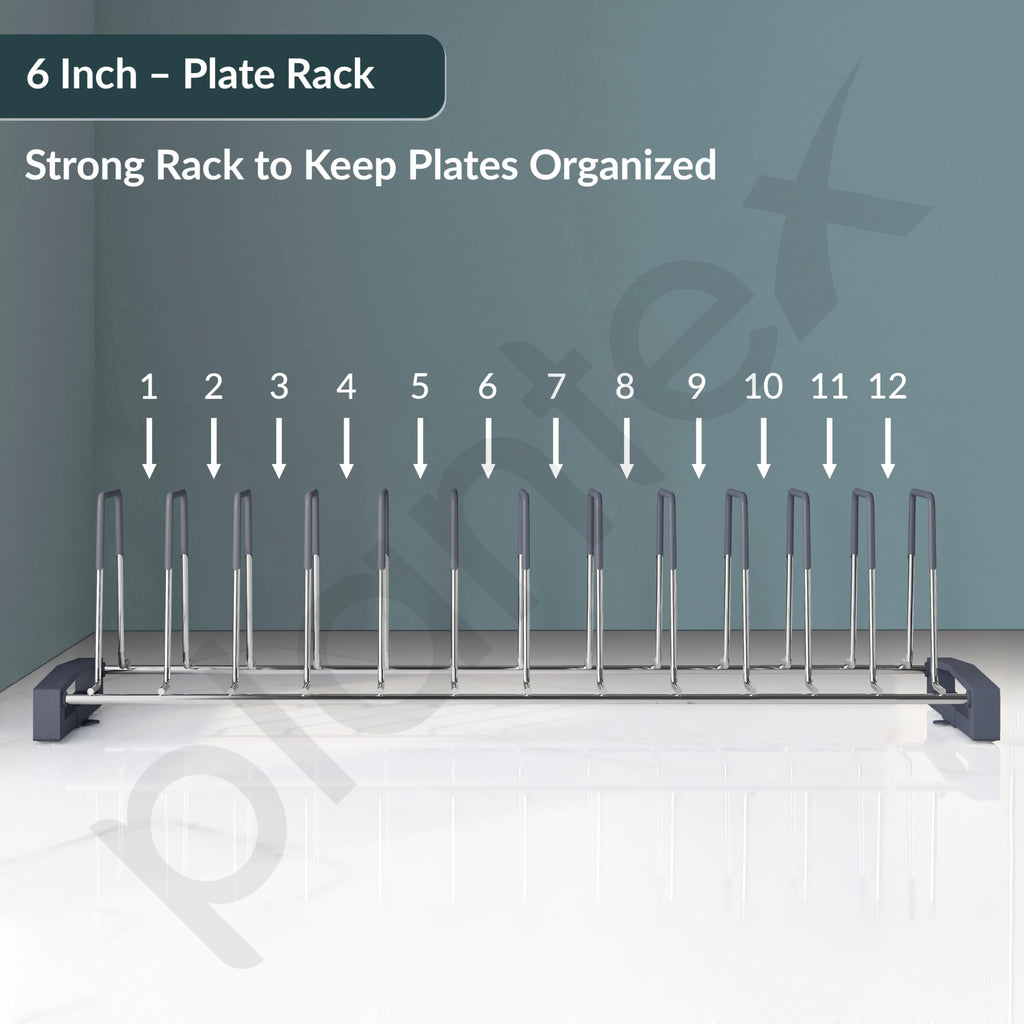 Plantex Stainless Steel Saucer/Thali Stand/Plate Rack-Stand/Dish Rack ...