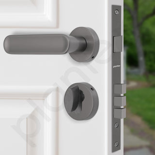 Plantex Main Door Lock/Mortise Lock for Door with 3 Years of Warranty - Robust Door Lock for Home with Brass Lock Body & Cylinder(Satin Black Finish)