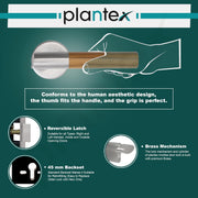 Plantex Main Door Lock/Mortise Lock for Door with 3 Years of Warranty - Robust Door Lock for Home with Brass Lock Body & Cylinder (038-Matt & Wood Finish)