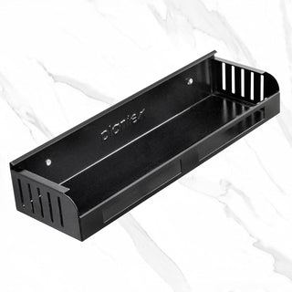Plantex GI Metal Bathroom/Kitchen Shelf/Rack/Bathroom Accessories (14 X 5 Inches) - Black