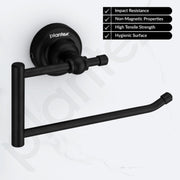 Plantex 304 Grade Stainless Steel Towel Hanger for Bathroom/Napkin Hanger for Kitchen/Towel Ring/Bathroom Accessories - Skyllo (Black)