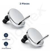 Plantex 65MM QQ Toilet Seat Cover Hinges/Soft Close QQ Quick Release Replacement Kit/Corrosion-Resistant Hydraulic Dampers with Screws & Fittings/Easy Installation-1 Pair(2 Piece)