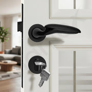 Plantex Door Lock for Home/Main Door Lock Set/Mortise Lock with Brass Lock Body & Cylinder  (7134, DC-Black & Z-Black)