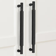 Plantex Cabinet Handle/Kitchen Cabinet Door Handle/Wardrobe/288 mm Cupboard Handle/Door Pull-Push Handle for Home/Office - Pack of 2 (Black)