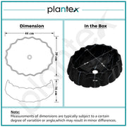 Plantex Ceramic Basin for Bathroom/Table Top Wash Basin/Washbasin for Living Room/Restaurant (Marble Finish, 17 x 15 x 6 Inch)