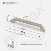Plantex Cabinet Handle/96mm Handle for Cabinet/Wardrobe/Kitchen Handle/Door Pull-Push Handle for Home/Office - Pack of 1 (Satin)