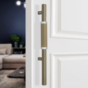Plantex Door Handle/20.5 Inch Main Door Handle/Pull-Push Door Handle/Door Accessories - Pack of 1 (Satin White & Chrome)