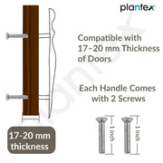 Plantex Cabinet Handle/Kitchen Cabinet Door Handle/Wardrobe/224 mm Cupboard Handle/Door Pull-Push Handle for Home/Office - Pack of 2 (Satin)