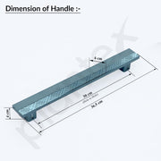 Plantex Door Handle/300mm Main Door Handle for Wooden Door/Pull-Push Handle for Main Door/Door Accessories - Pack of 1 (S610, Cadet Blue)