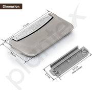 Plantex Drawer Kadi/3 Inch Chest Handle for Drawer/Rectangular Cabinet Kadi/Pull-Push Kadi for Home/Office Drawer - Pack of 4 (DTK-295, Satin White & Chrome)