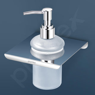 Plantex Stainless Steel and ABS Liquid/Handwash/Soap Dispenser for Hospitals, Hotels, Restaurants, Offices & Bathroom - Wall Mount (Chrome)