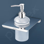 Plantex Stainless Steel and ABS Liquid/Handwash/Soap Dispenser for Hospitals, Hotels, Restaurants, Offices & Bathroom - Wall Mount (Chrome)