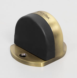 Plantex Premium Floor Mounted Door Buffer/Sound Dampening Rubber Buffer for Bed Room/Living Room/Kitchen/Bathroom Door – (Brass Antique)