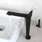 Plantex Pure Brass Single Lever Pillar Basin Tap/Hot and Cold Water Mixer for Washbasin - Pack of 1 (Black)