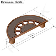 Plantex Door Handle/8 Inch Main Door Handle/Door Handle for Home/Pull-Push Door Handle/Door Accessories - Pack of 1 (Rose Gold, Satin Black)