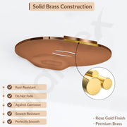 Plantex Smero Pure Brass Soap Holder for Bathroom & Kitchen/Soap Stand/Case/Dish/Bathroom Accessories - Smart (PVD Rose Gold)