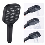Plantex Hand Shower for Bath/3 Mode Multifunctional Shower/5-Inch ABS Plastic Silicone Handheld Shower/Easy Mode Switching – (Black, APS-609)
