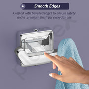 Plantex 304 Grade Stainless Steel Robe Hook/Hanger/Hook for Hanging Towel in Bathroom/Living Room - Decan (Chrome)