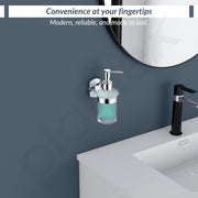 Plantex 304 Grade Stainless Steel Hand Wash Holder for Wash Basin/Liquid Soap Dispenser/Bathroom Accessories - Parv (Chrome)