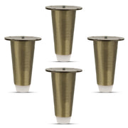 Plantex Heavy Duty Stainless Steel 4 inch Sofa Leg/Bed Furniture Leg Pair for Home/Furniture Sofa Legs for Table/Sofa Support Legs/Sofa Furniture Leg (Brass Antique) Set of 4 Pcs