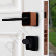 Plantex Door Lock for Home/Main Door Lock Set with 3 Computerized Key/Mortise Locks for Door with Brass Lockbody & Cylinder (SM036, Rose Gold & Black)