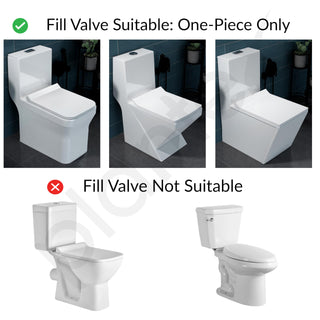 Plantex Dual Siphon Flush Valve/10-Inch Water-Saving Toilet Repair Kit/6-Liter Flush Valve for One Piece Toilet Outlet Valve - (Pack of 1)