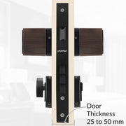 Plantex Main Door Mortise Lock/Brass Heavy Duty Door Lock/Pull Handle Set for Home/Office - Door Accessories- (Copper Antique - Black)