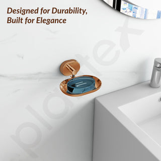 Plantex J4 Stainless Steel Wall Mounted Soap Holder for Bathroom/Soap Holder for Kitchen/Soap Stand for Bathroom/Bathroom Accessories (PVD Rose Gold Finish) Onix
