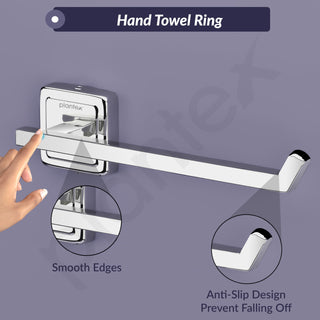 Plantex 304 Grade Stainless Steel Washbasin Towel Hanger for Kitchen/Napkin Holder for Wash Basin/Hand Towel Hanger/Bathroom Accessories - Decan (Chrome)
